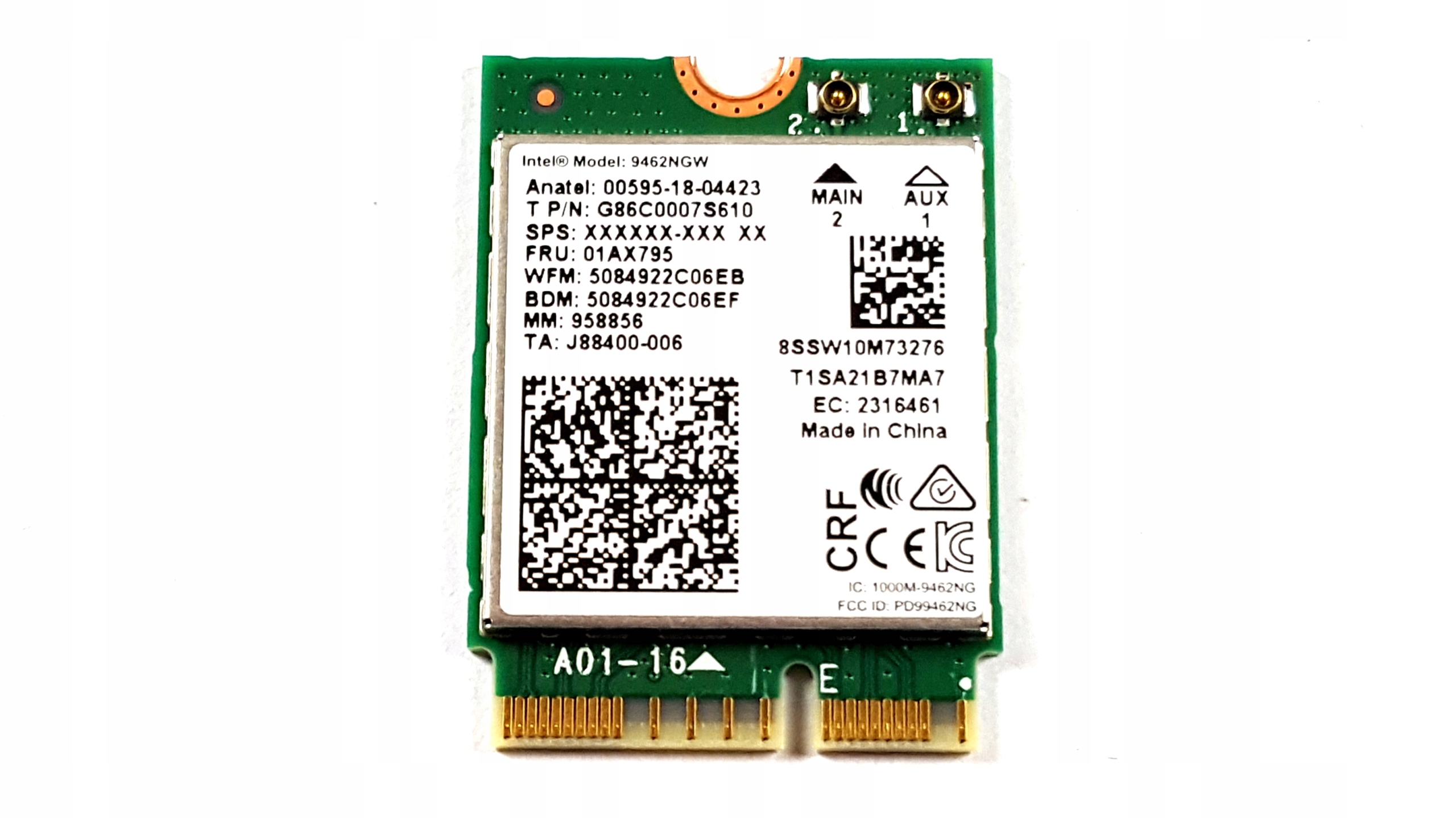 KARTA WIFI INTEL MODEL: 9462NGW