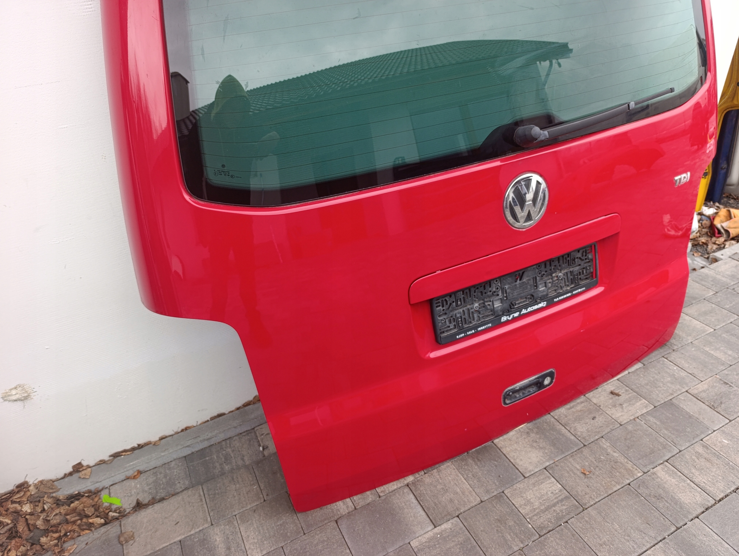 trunk door cover boot VW T5 T5 lift rear part red