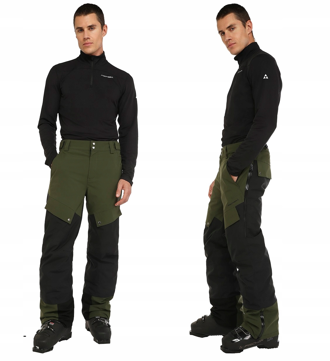 Snowboardové lyžařské kalhoty Fischer Ranger Pants, kalhoty, zelená barva, L