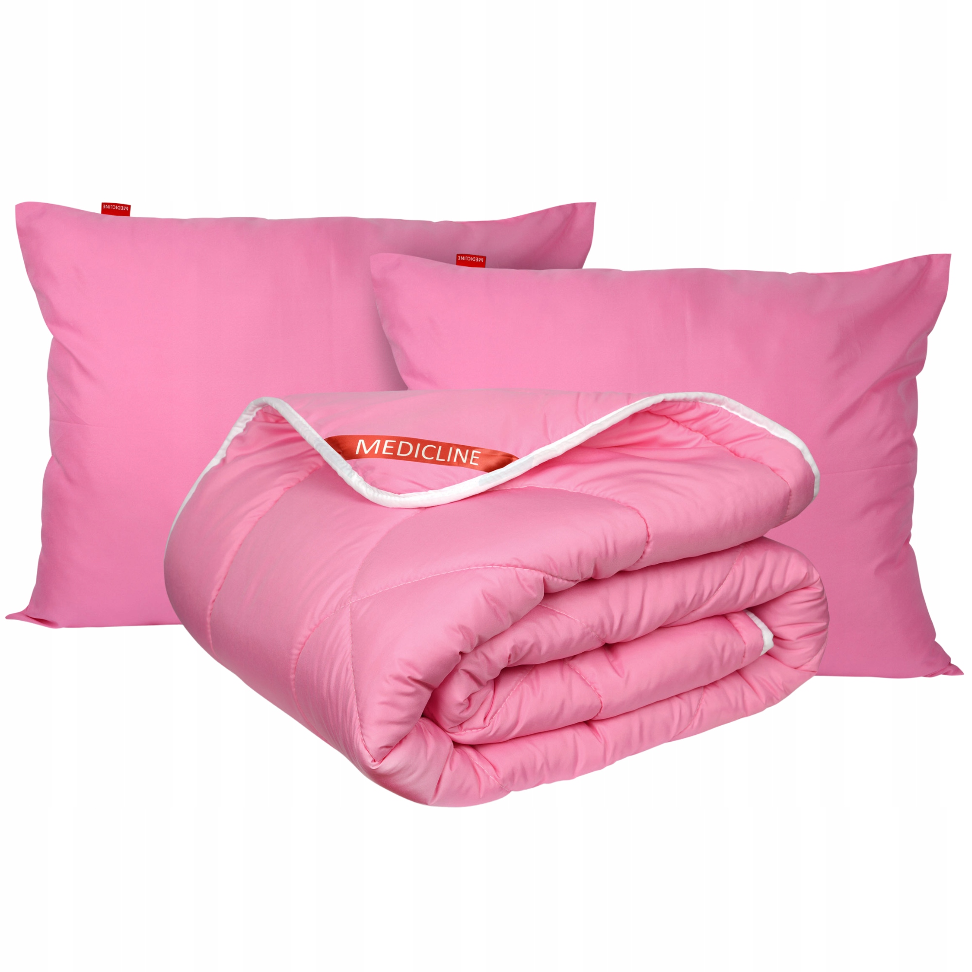 Celoroční Přikrývka 140 x 200 cm Antialergické mikrovlákno 2 x Polštář Sada