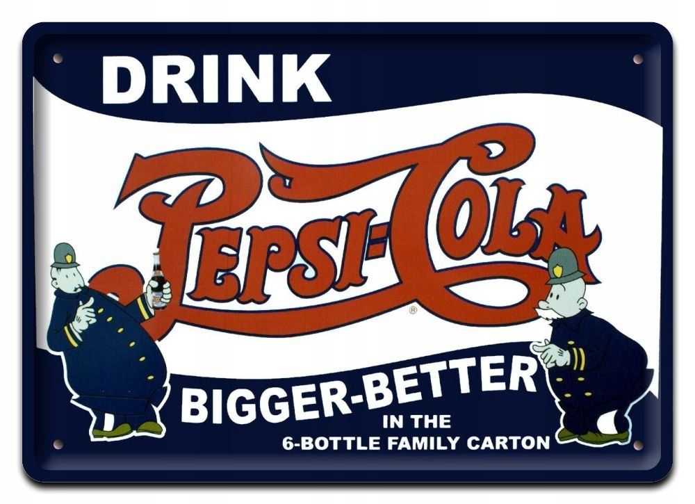 Pepsi Cola Plakat Metalowy Szyld Obrazek #20821