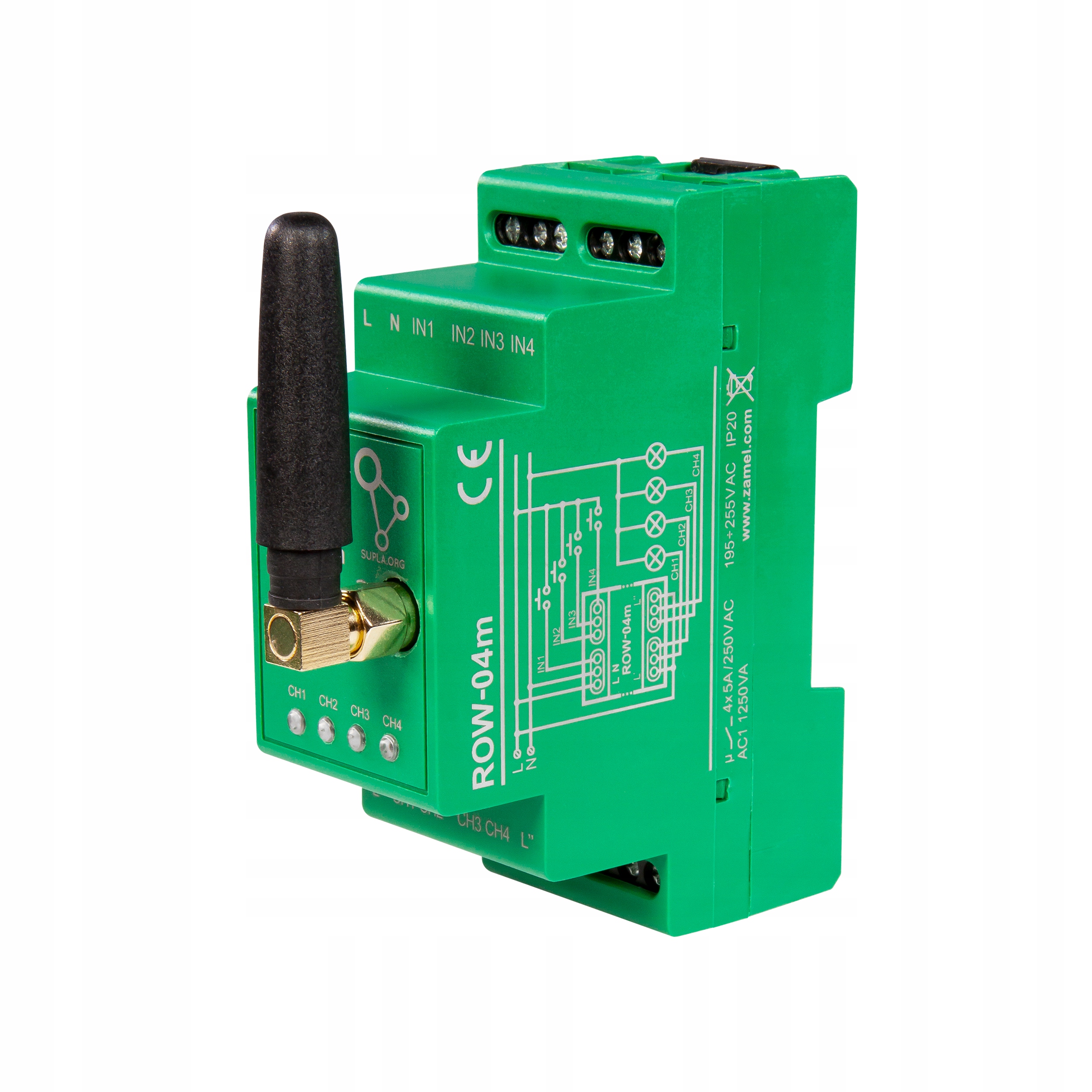 4-kanałowy odbiornik wi-fi ROW-04M SUPLA inteligentny dom smart home Seria Supla