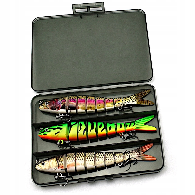 Woblery Przynęty Etuso 3szt Pudełko Gadżety dla Wędkarza Rybaka