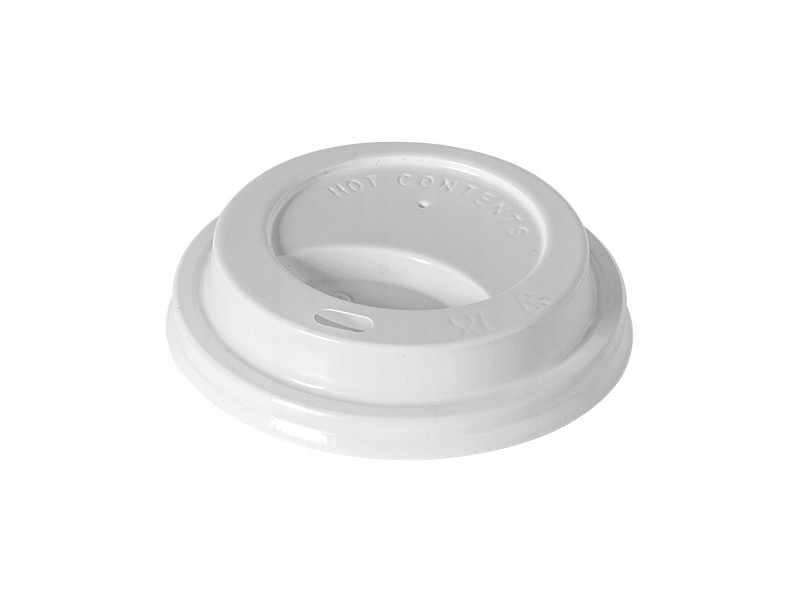 Wieczko FI80 BIAŁE do kubka papierowego 250 ml 100 szt.