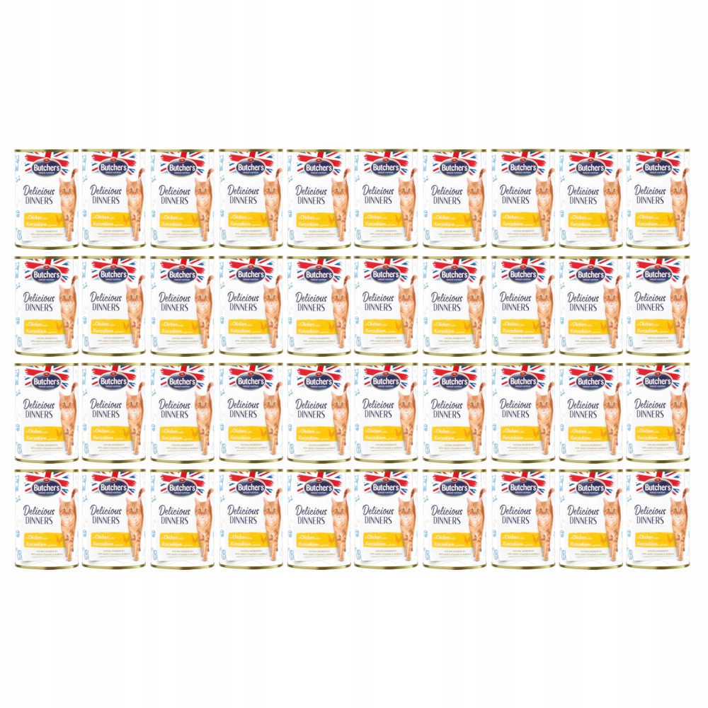 Mokré krmivo pro kočky Butcher's Delicious Dinners kuřecí želé 40x400 g