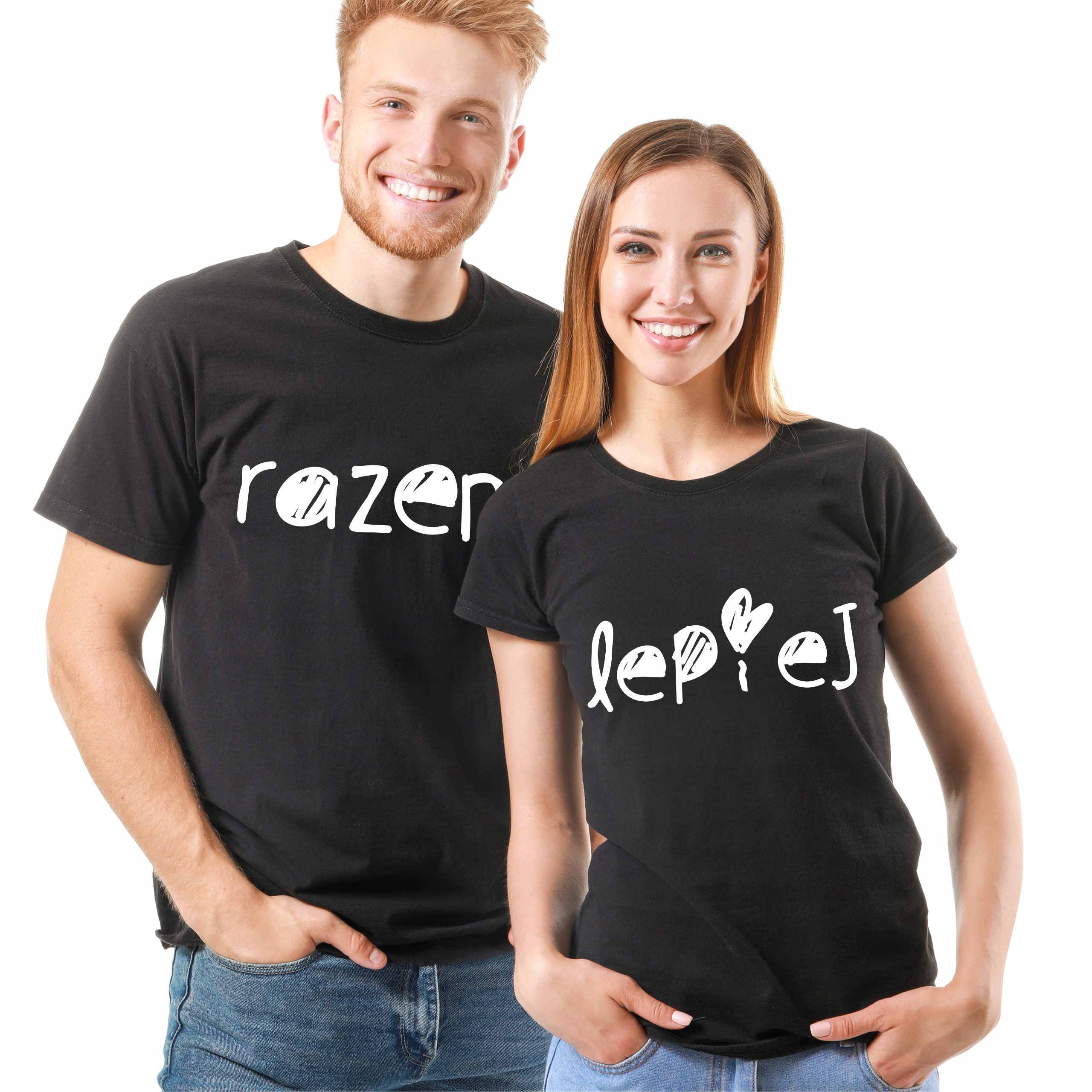 

Koszulki dla zakochanych par Razem Lepiej komplet