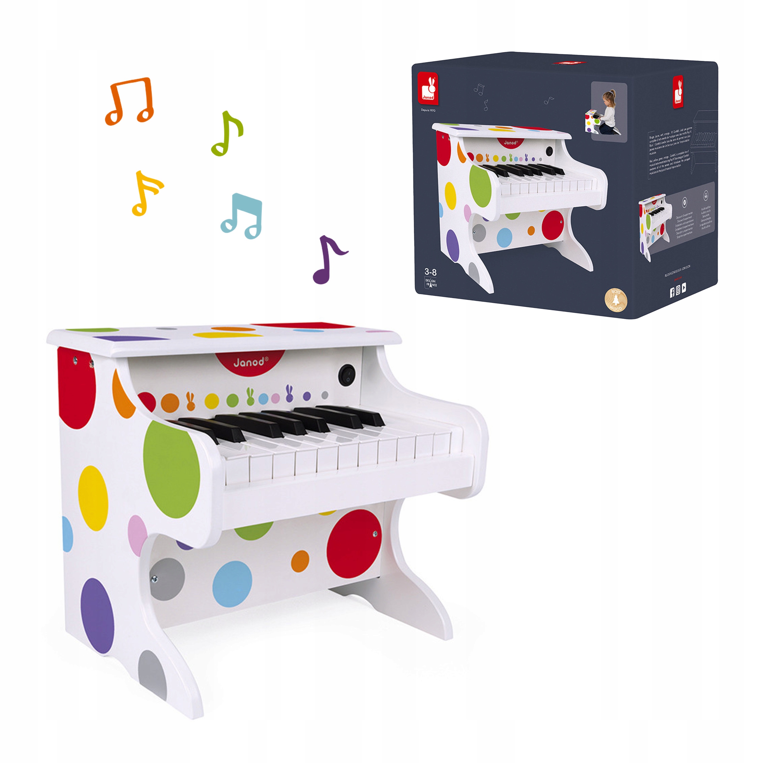 

Janod Elektroniczne Pianino Confetti
