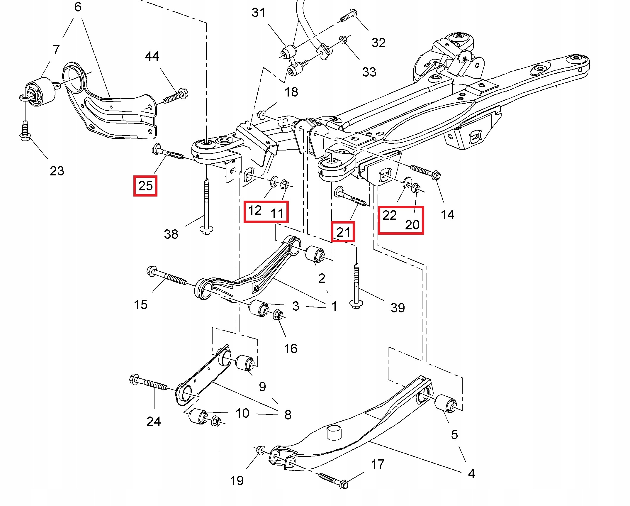 OPL-SRB-001 - ГВИНТ ЕКСЦЕНТРИК. РЕГУЛАК. OPEL INSIGNIA A 13219181