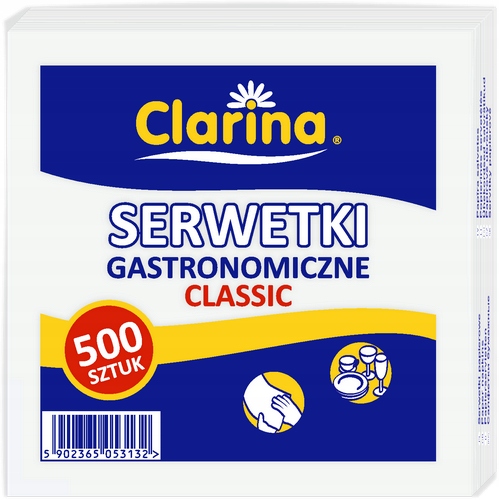 

Serwetka gastronomiczna biała 1w 15x15cm 3x500szt