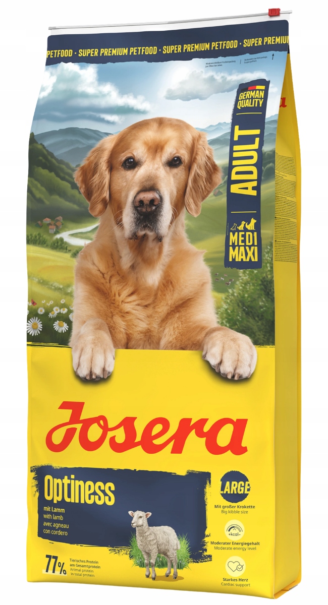 Levně Josera Adult Optiness Suché krmivo pro psa 12,5 kg jehněčí maso rýže