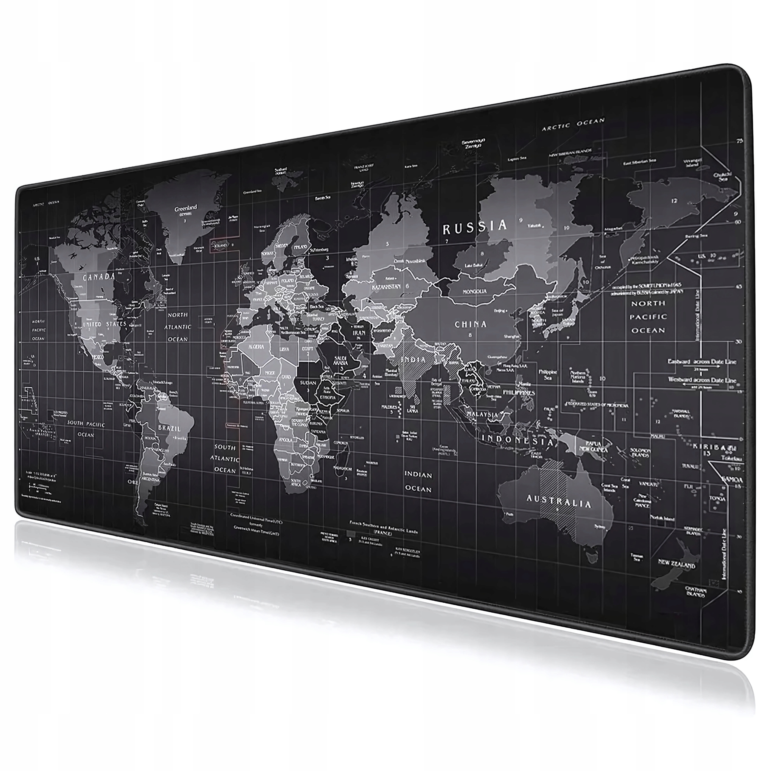 Podkładka Pod Mysz Gamingowa Mapa Świata Na Biurko Wodoodporna XXXL 90x40cm