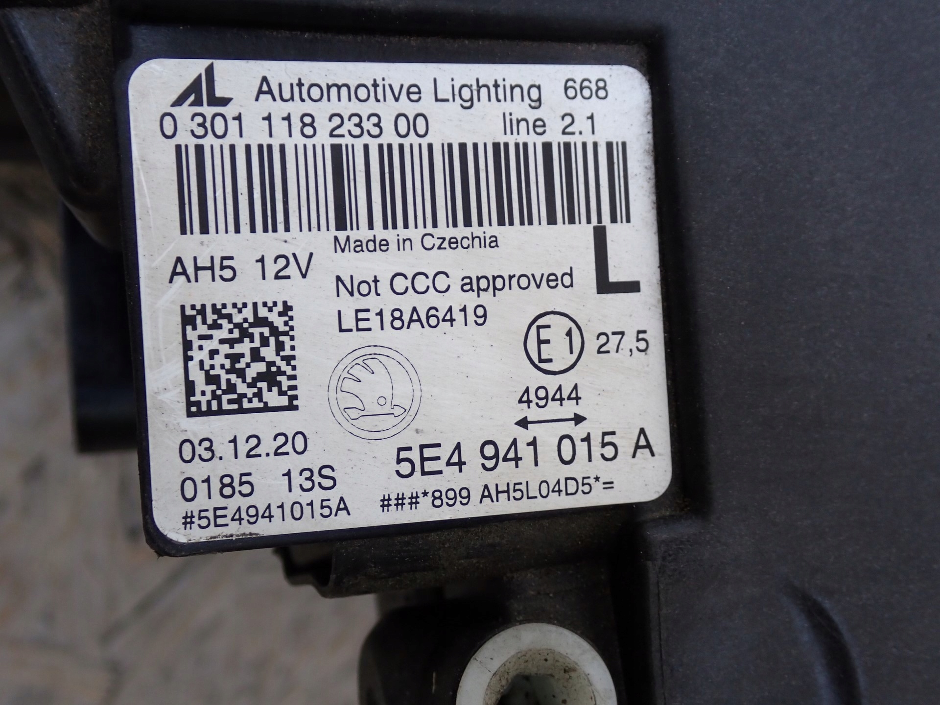 light left REFLEKTOR left FULL LED SKODA OCTAVIA 4 IV 5E3 NX3 NX5 2020-2024
