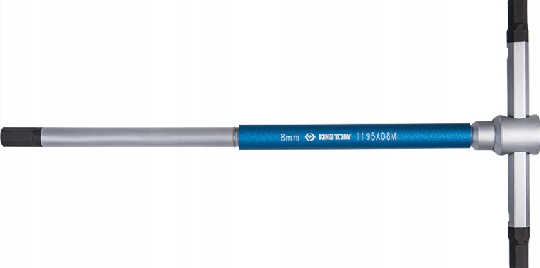 Klucz Wkrętak Imbus Długi Hex 8mm typ "t" 250mm Obrotowy King Tony 1195A08M