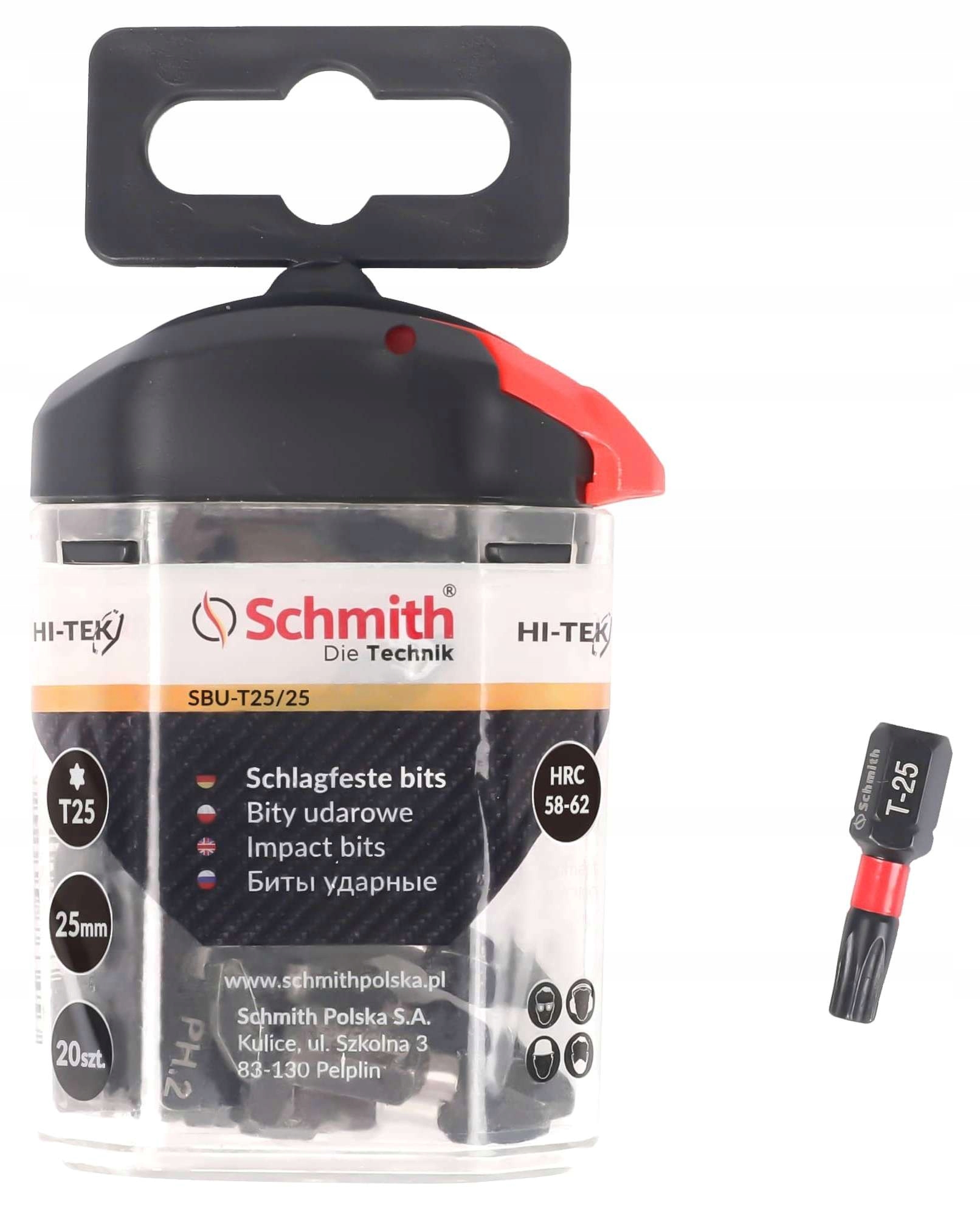 

Bit Torx T25x25mm Wzmacniany Linia Hi-TEK Schmith