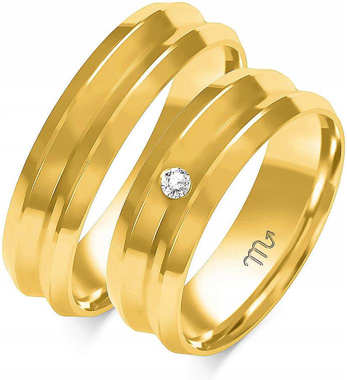 Zlatý snubní prsten svatba jemný 14K 585 r 32 33 34 dámský svatební snubní prsten pro muže, módní