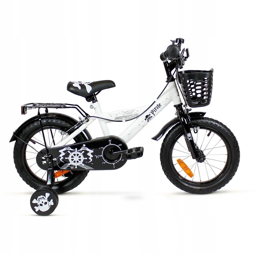Rowerek Dziecięcy Dla Chłopca Rower Bmx 12 Cali Pirate Koszyk Prowadnik