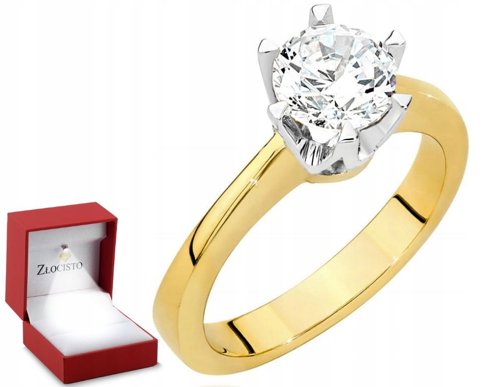 Zlatý prstýnek s briliantem 585 Gravírování Bonus