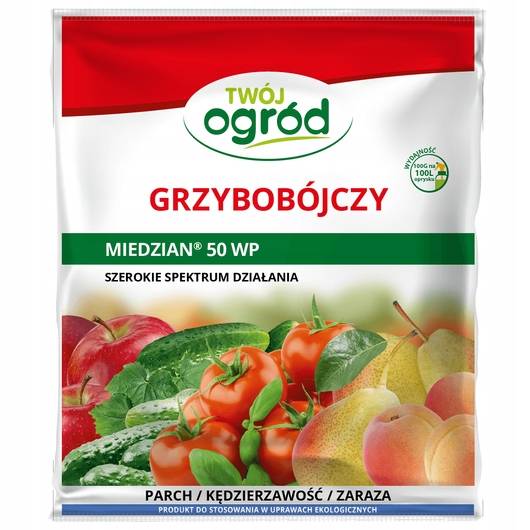 

Miedzian 50WP 100g Twój Ogród -środek grzybobójczy