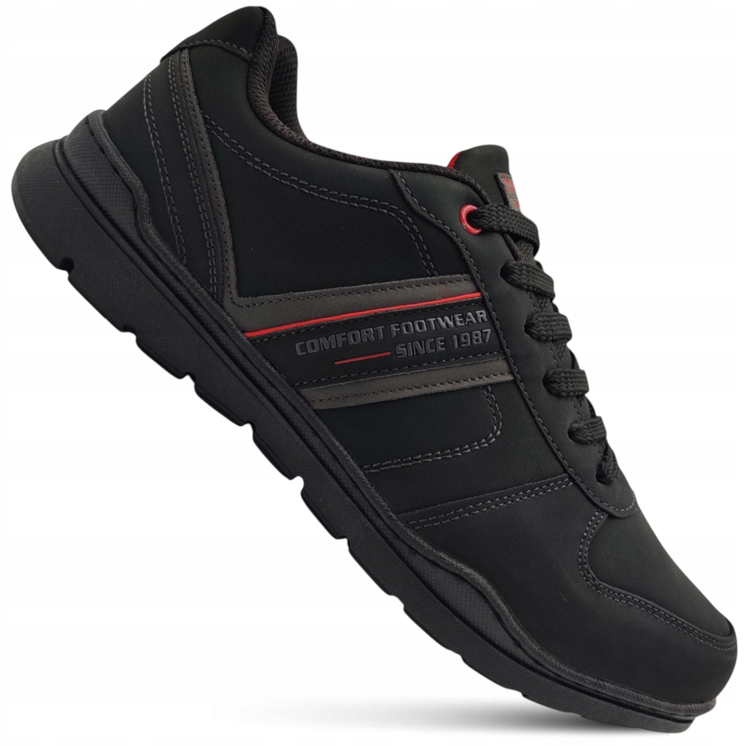 Buty Męskie Czarne Badoxx sportowe Sneakersy casual Modne Mocne 44