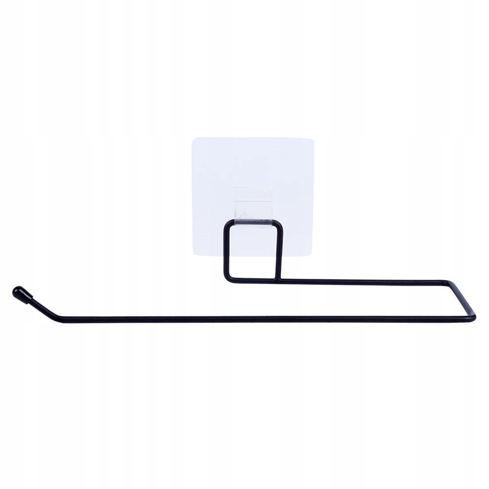 Uchwyt NA RĘCZNIK PAPIEROWY ścienny samoprzylepny wieszak metalowy czarny Materiał metal