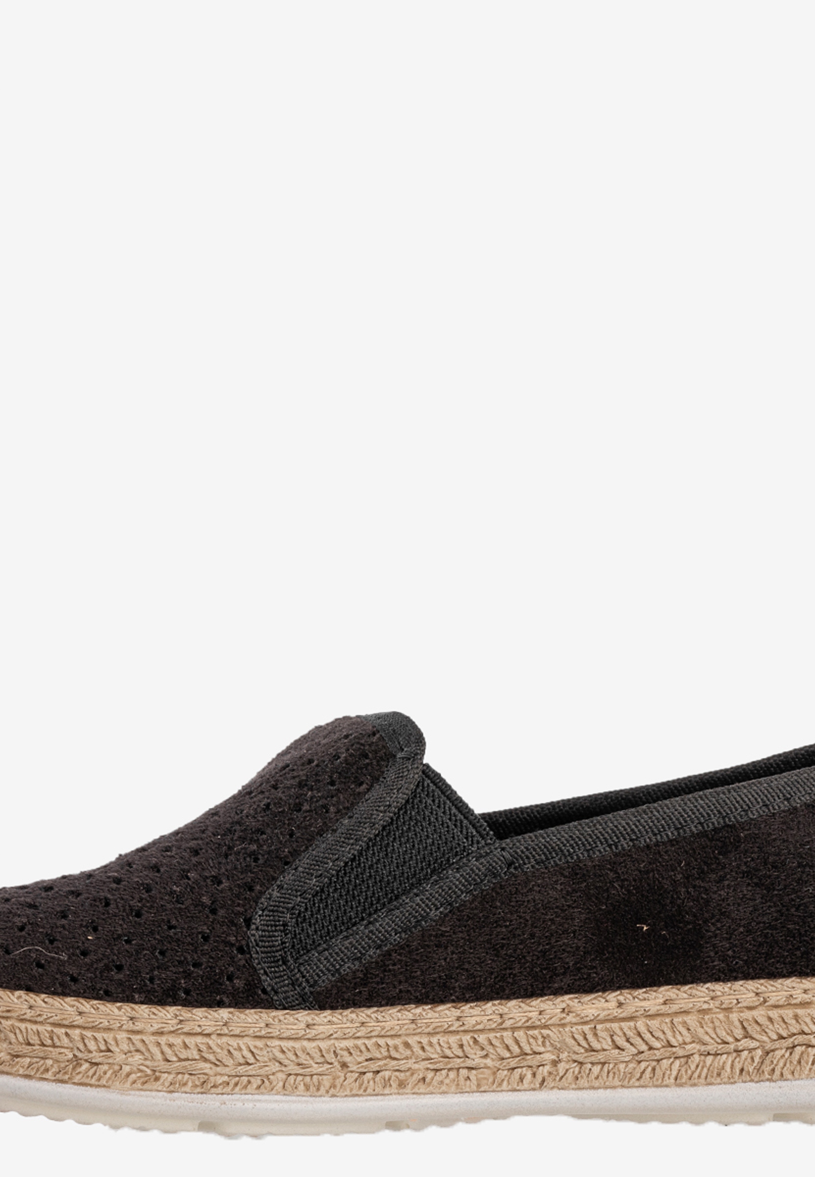 Espadryle Damskie BIG STAR Buty Tenisówki Wsuwane Modne Czarne FF276032 39 Wzór dominujący bez wzoru