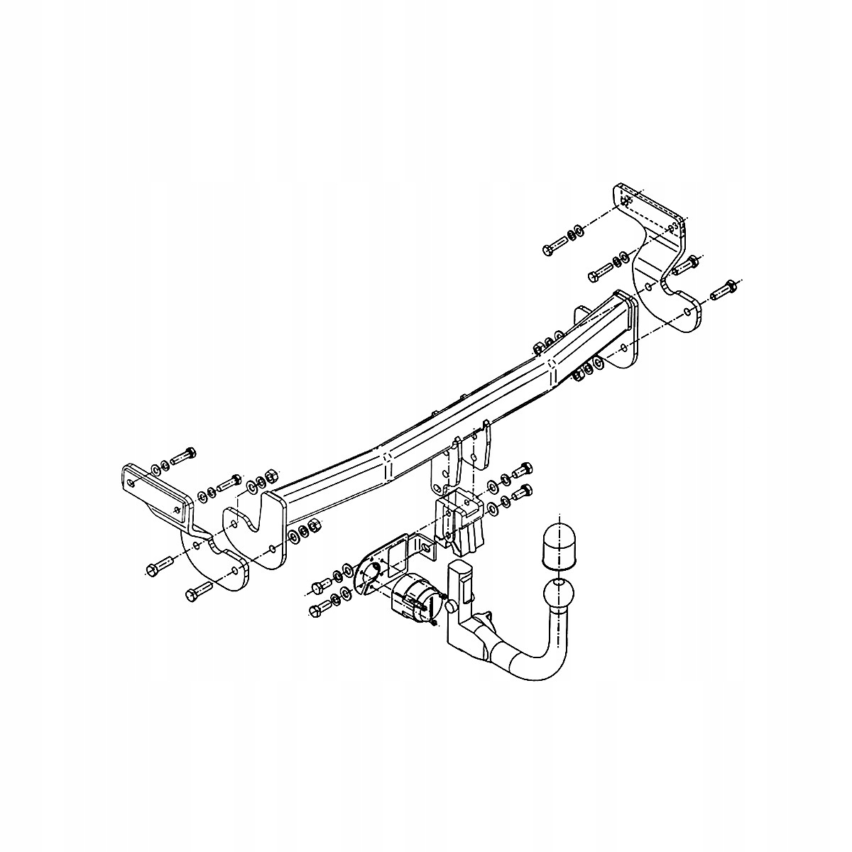 Hak Wypinany do Kia Optima 3 III TF Sedan 12-15 MODUŁ WIĄZKA 13 PIN GRATIS Producent Steinhof