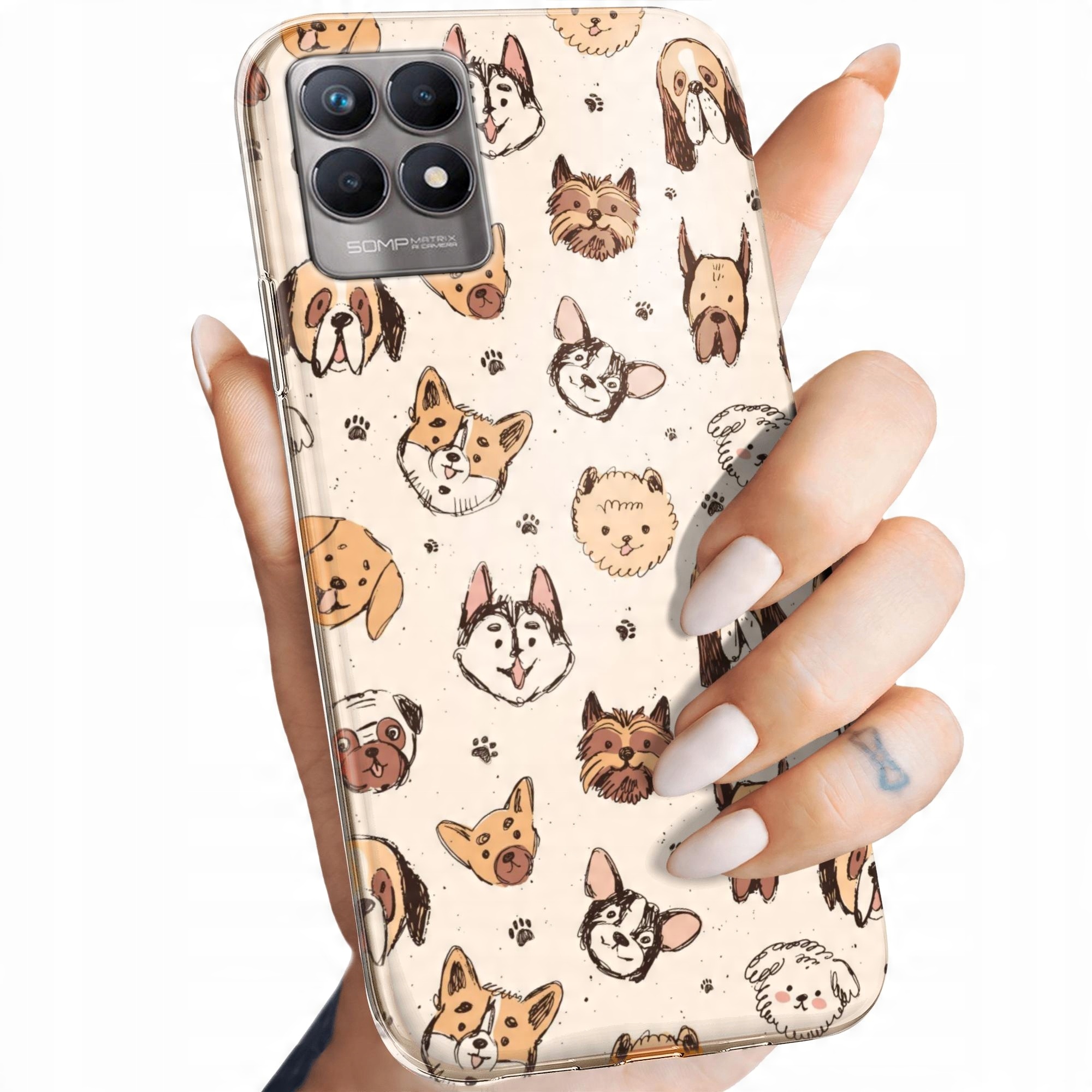 

Etui do Realme 8I Psy Obudowa Case Pokrowiec