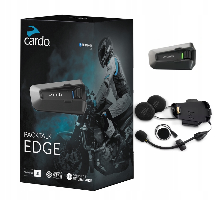 Interkom Cardo Packtalk Edge Single Jbl sada na 1 prilbu