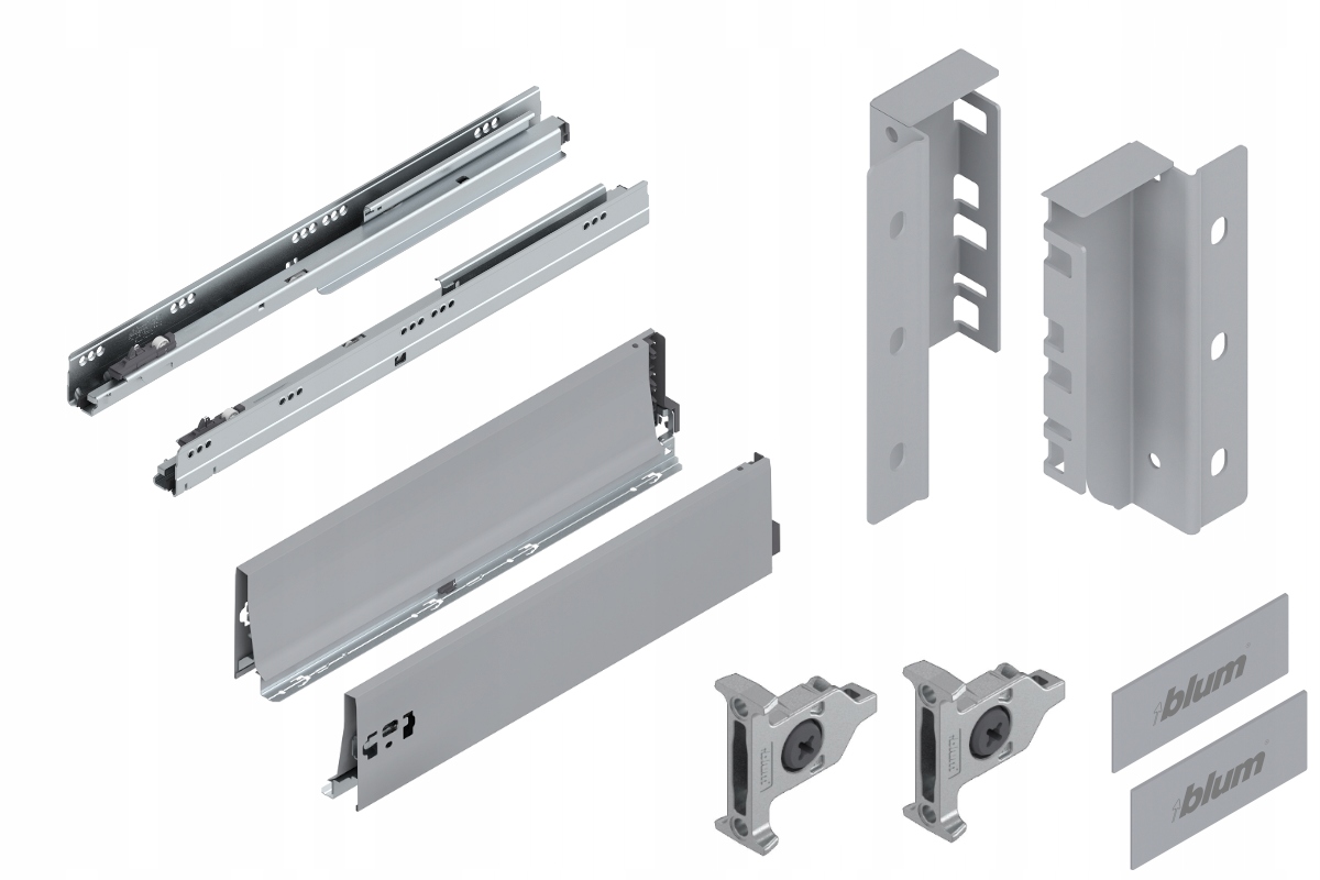 Blum Šuplík 500 Zásuvka střední K šedá 65 kg