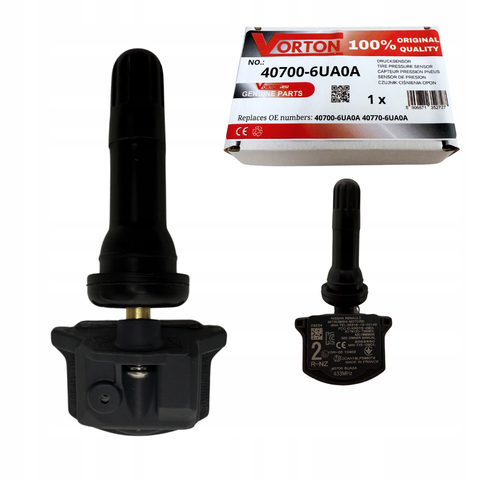 Snímač Tlaku Vzduchu Pneumatik Tpms Nissan Qashqai Juke X-Trail Leaf