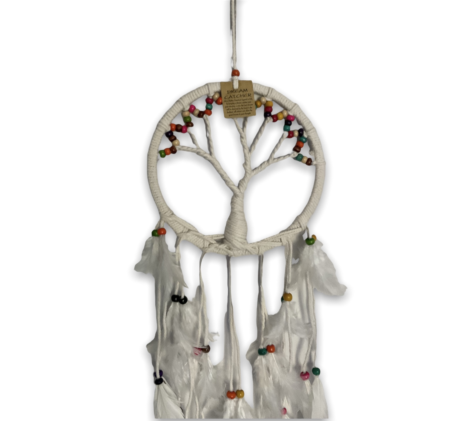 

Łapacz Snów biały Dreamcatcher Drzewko 70cm