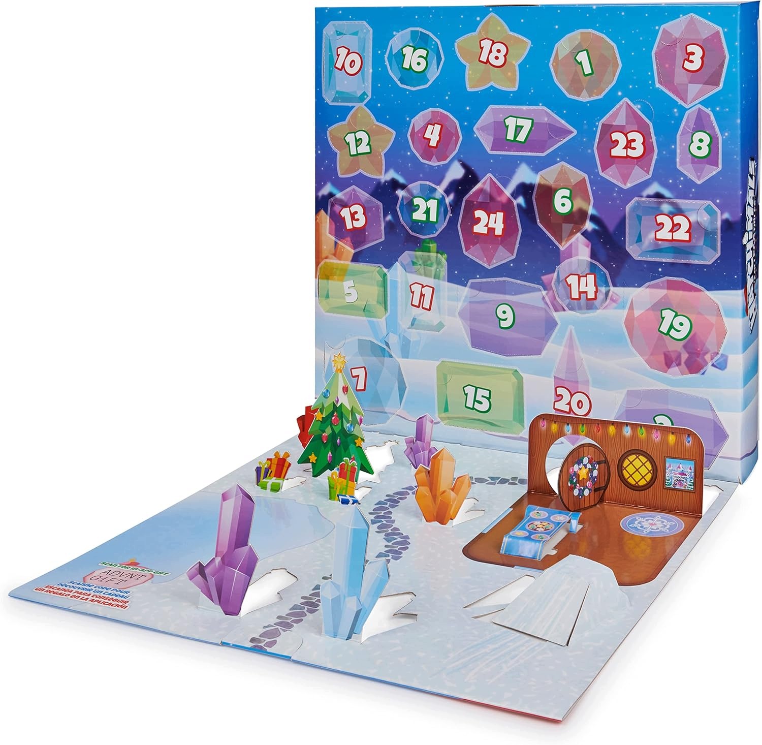 Адвент-календарь Hatchimals Crystal Christmas, 6 фигурок CollEGGtibles и питомцы — фото 4