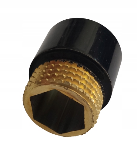 PRZEDŁUŻKA GW/GZ 1/2" CZARNA 15 mm 1,5cm 1szt Typ kształtka