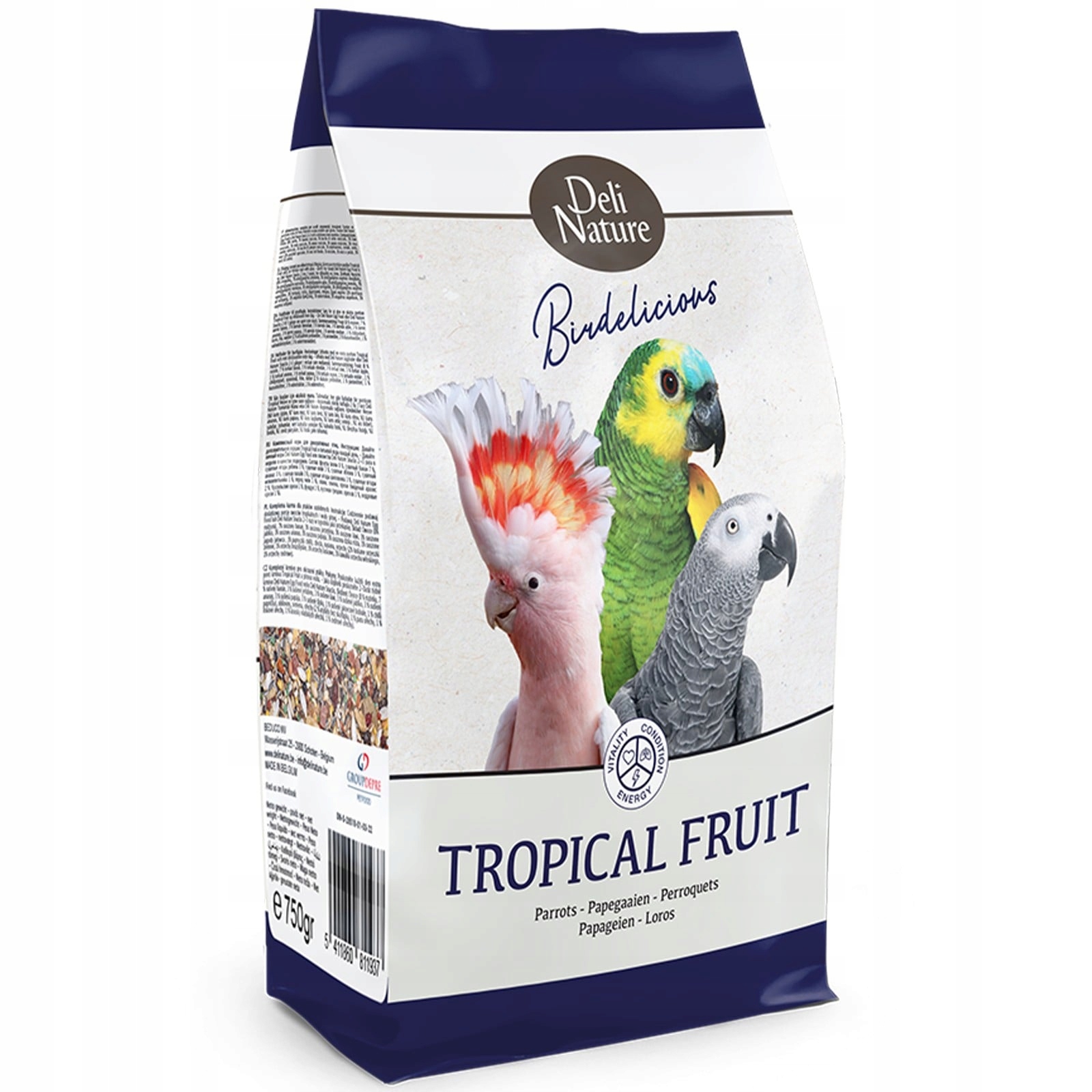 Pamlsek Pro Papoušky Deli Nature Birdeliciou Tropical Fruit 750 G Zdraví