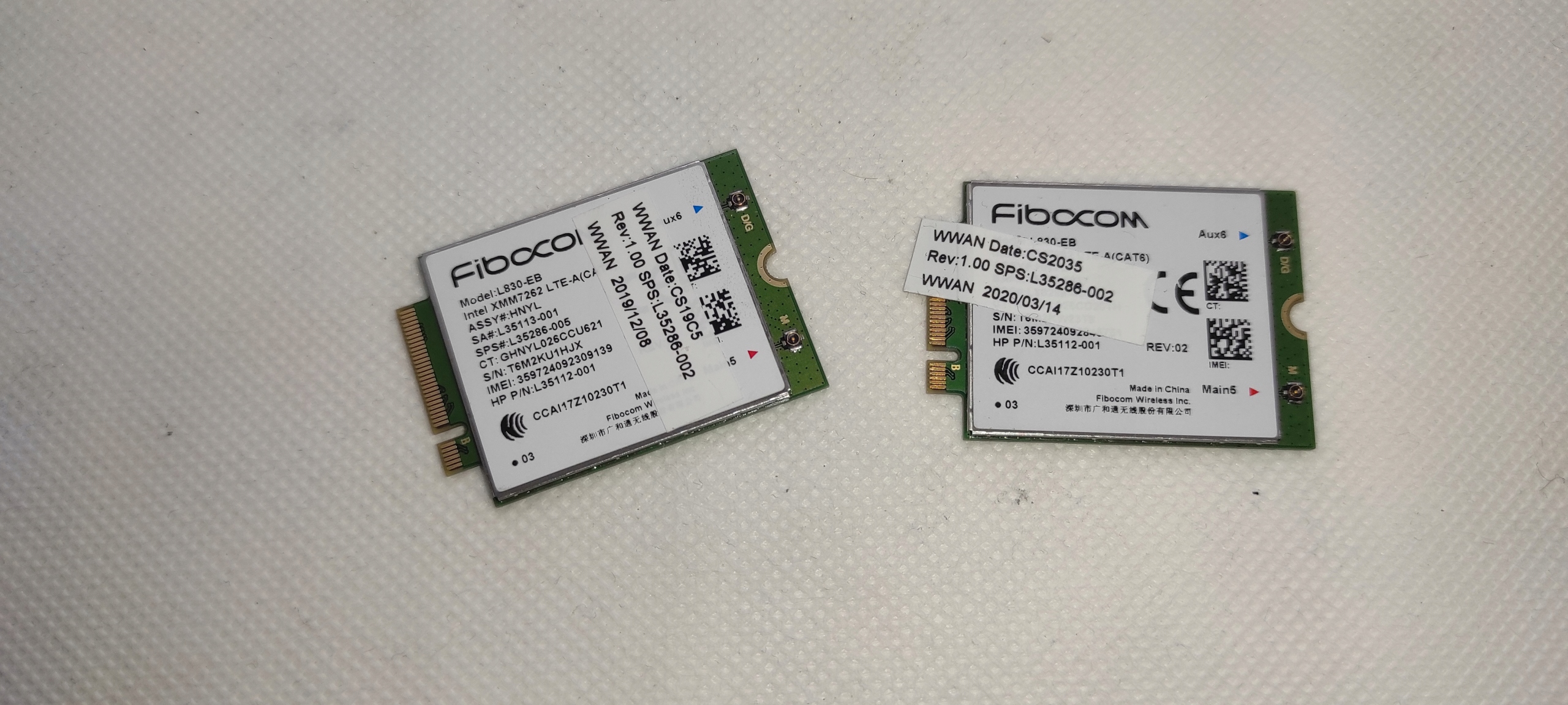 Modem 4G LTE Fibocom L830-EB HP 840 850 G6 L35286-002 L35286-001