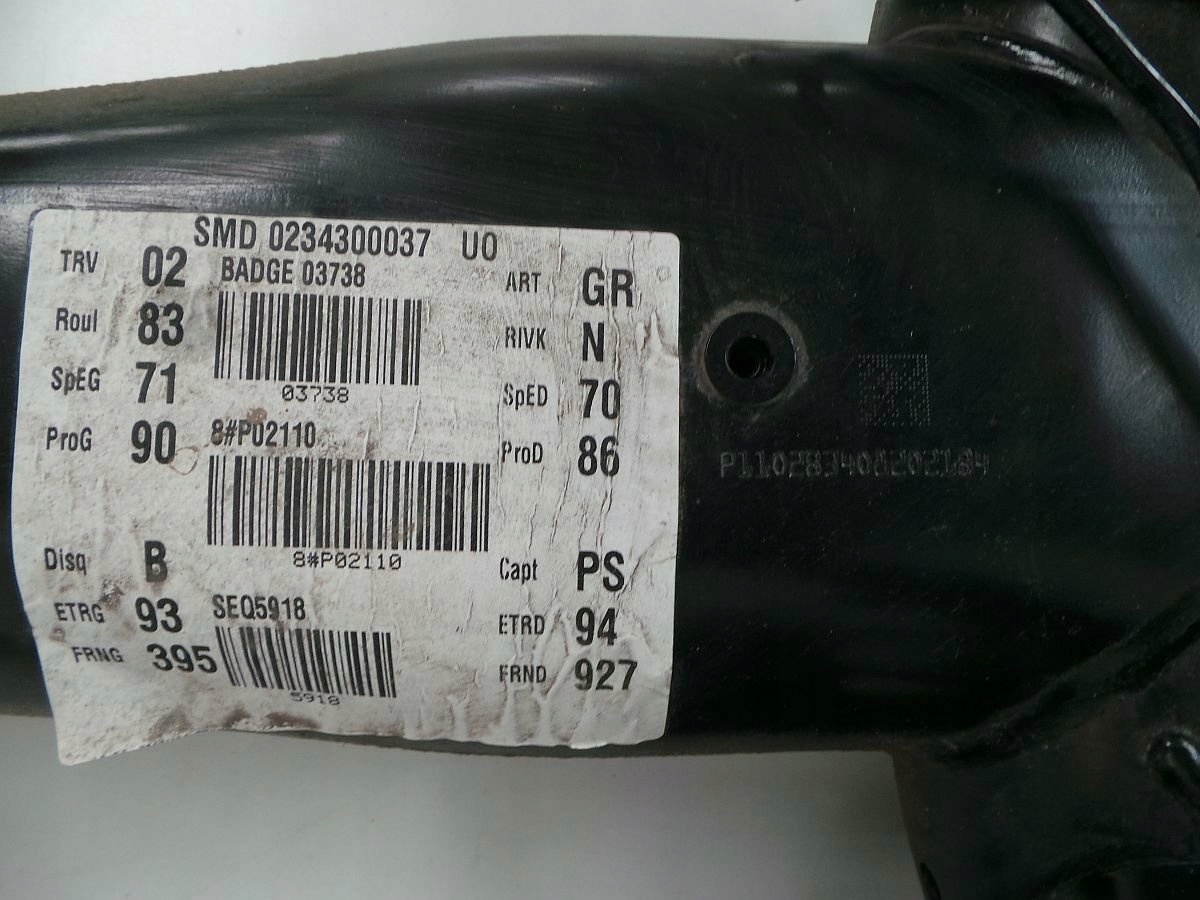 OPEL GRANDLAND X 2019 BELKA ZAWIESZENIA OŚ TYŁ Jakość części (zgodnie z GVO) O - oryginał z logo producenta pojazdu (OE)