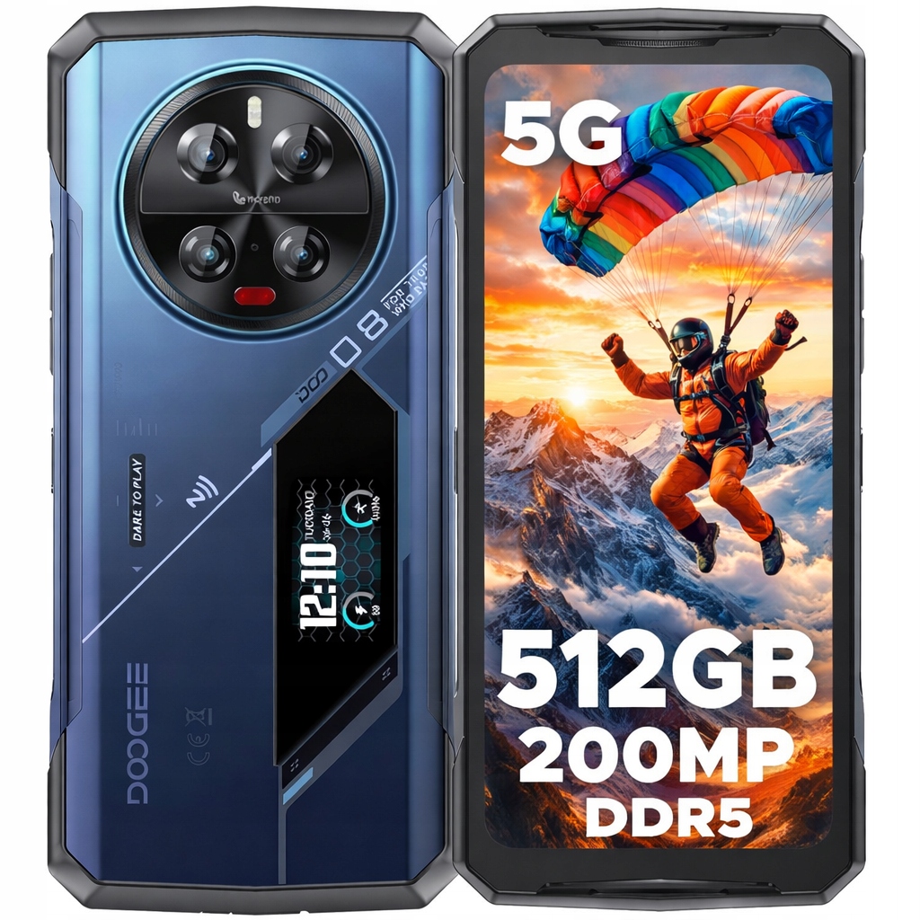 Smartfón Doogee V40PRO 36+512GB 5G 200MP 6,78"8680mAh/WiFi6/NFCčierny IP69K