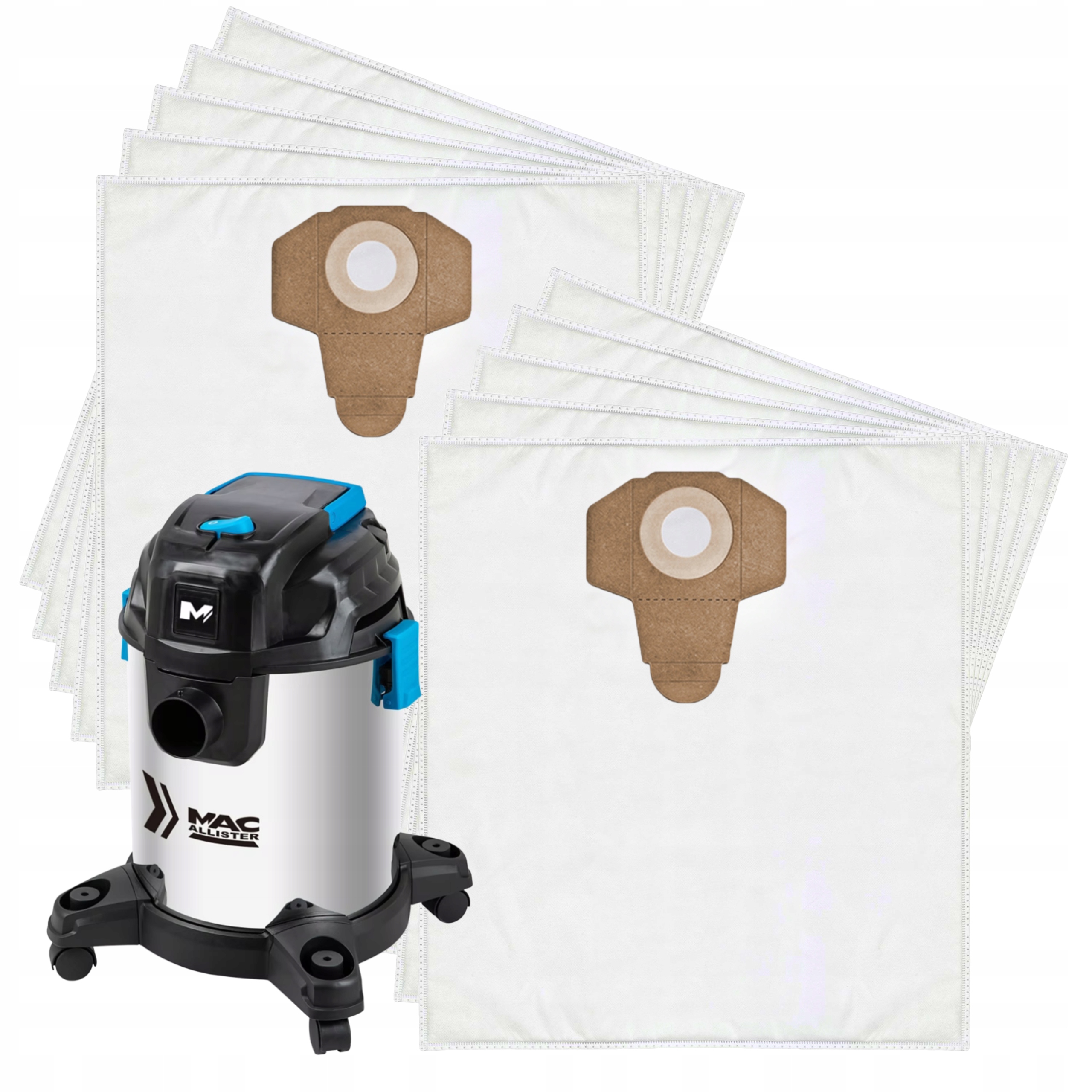 10x Worki XL do DEXTER Power VQ1420SFD 20L odkurzacz z LEROY MERLIN 1400W