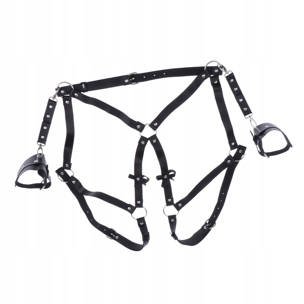 Gothic Punk Garter Belt Uprząż na nogi w talii Rozmiar w
