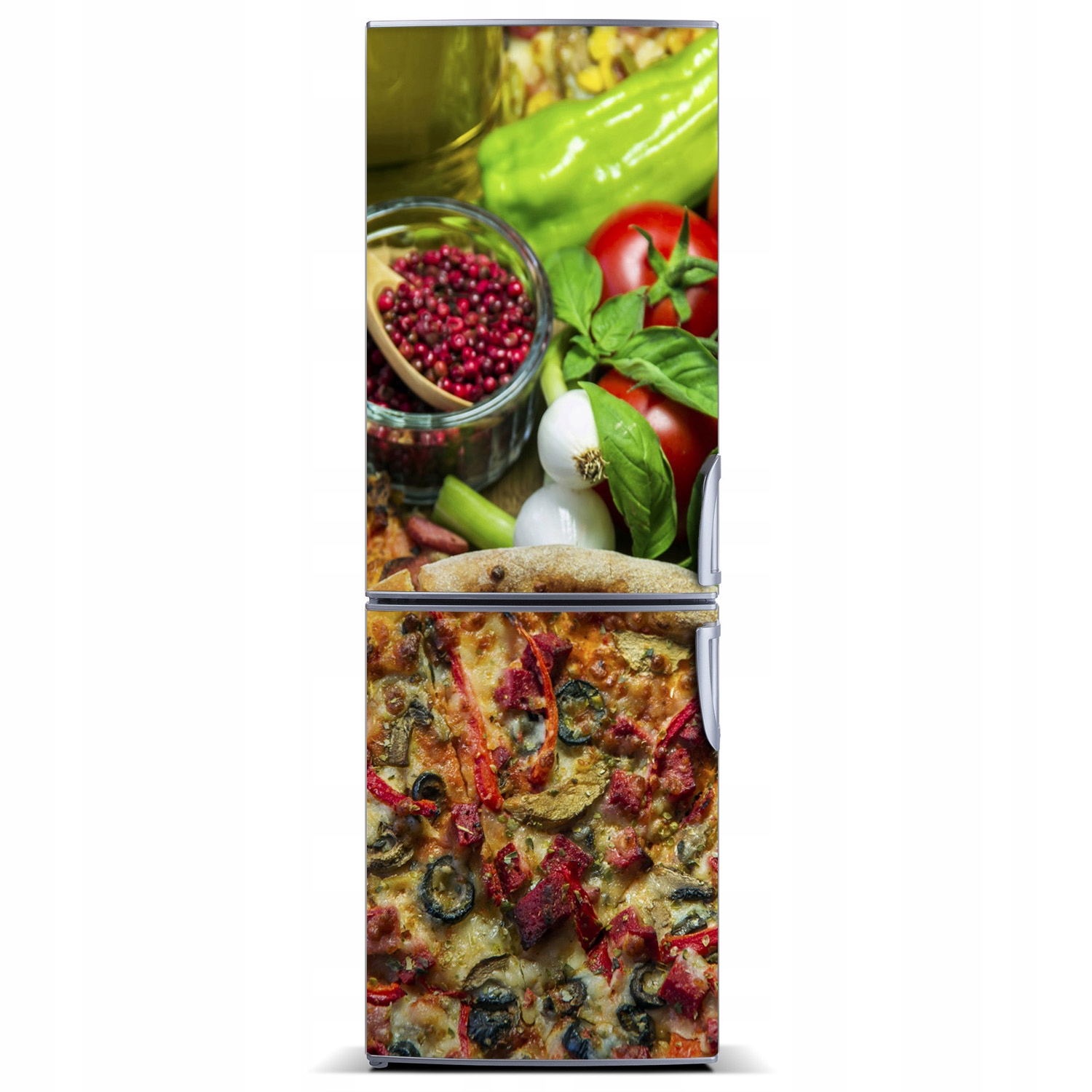 

Naklejka na lodówkę do domu Magnes Pizza 60x180