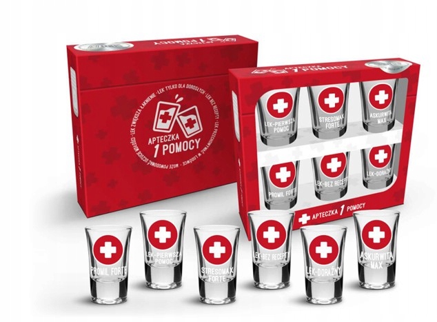 2x skleničky 6 Ks. Lékárnička 35 ml. Shot On