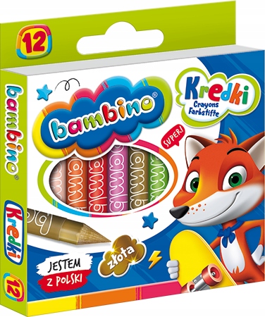 

Kredki Bambino, świecowe/grafionowe