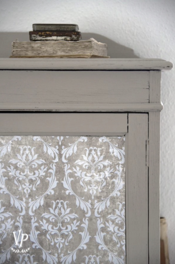 Tapeta S Potlačou Beige Blue Vintage Paint Jdl