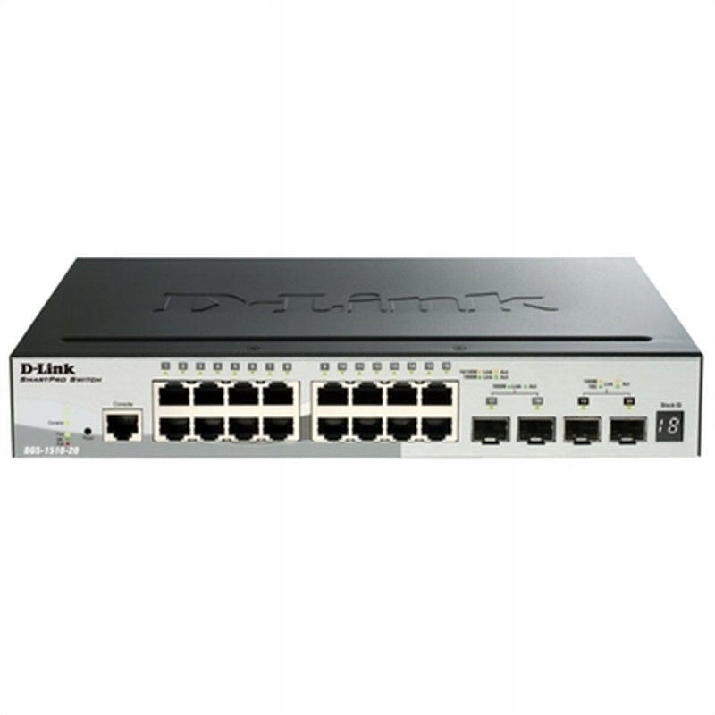 D-Link Prepínač DGS-1510-20 18xGE 2x10GE 2xSFP+