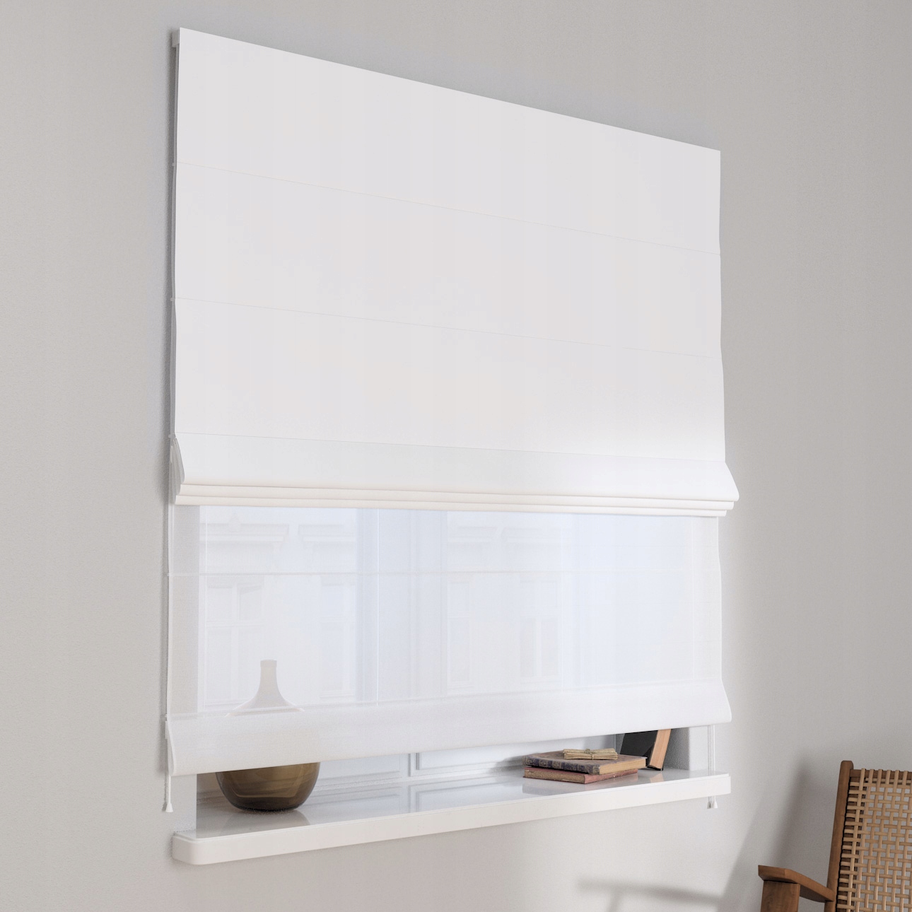 Hotová římská roleta Duo 120 x 150 cm bílá