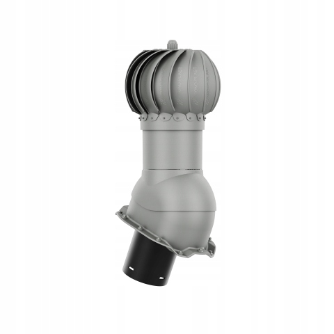 Kulový Otočný Krb FI125 pro trapézový plech T14 Ral 9007 Sreb. Metal