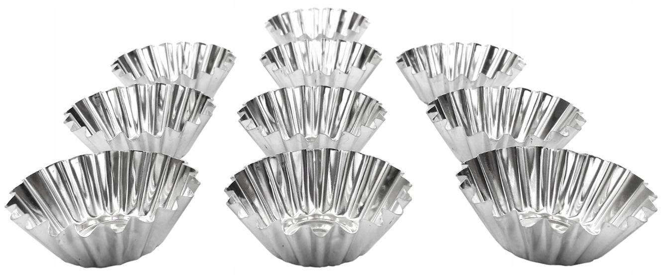 

Foremki Na Babeczki Muffinki 10 szt 65 mm Metalowe
