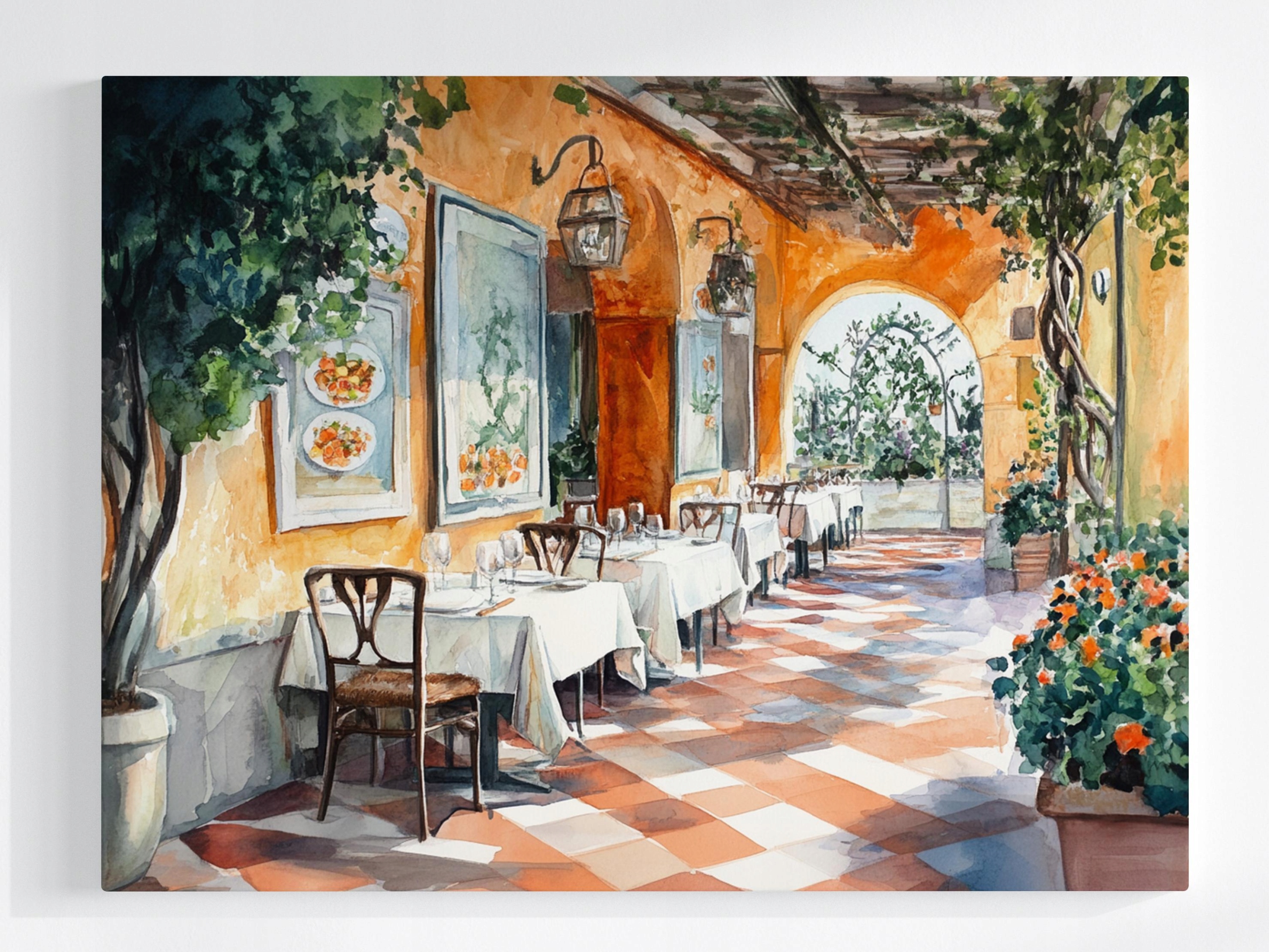 Obraz Na Plátně Canvas Restaurace Pizzerie Trattoria Jídlo 100x75