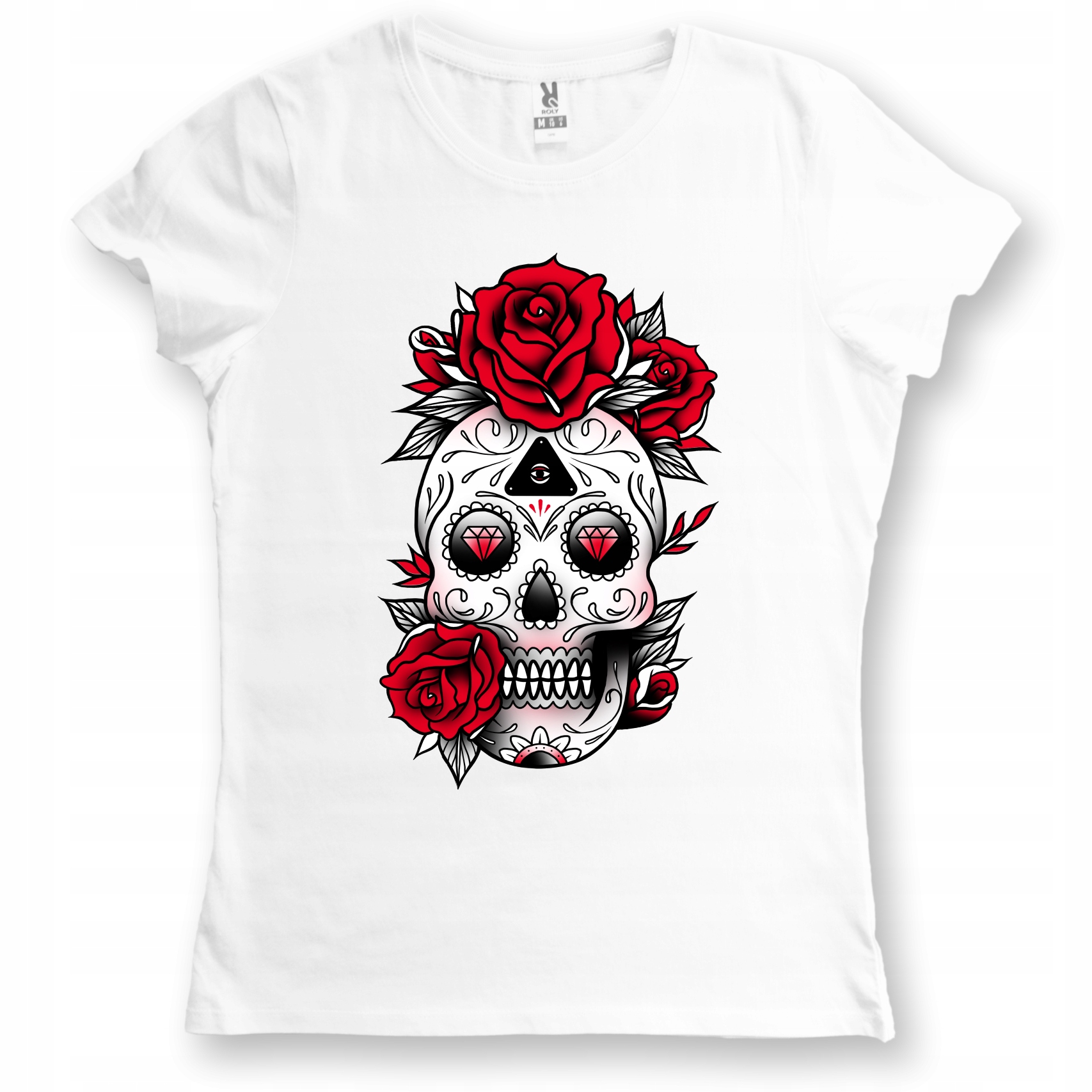 

Koszulka damska Tattoo Roses Czaszka Róże M
