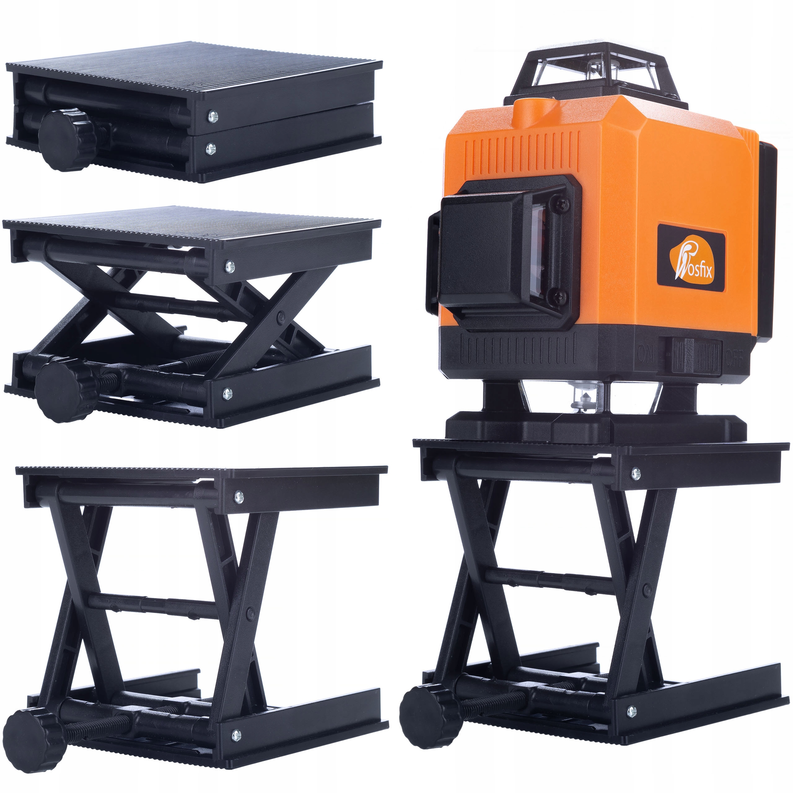 LASER KRZYŻOWY POZIOMICA + STATYW OKULARY TARCZA Kolor lasera zielony